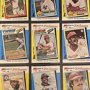 1982 Topps Kmart 20th Anniversary Baseball MVP Collector's Series Boxed Card Set (44 Cards)