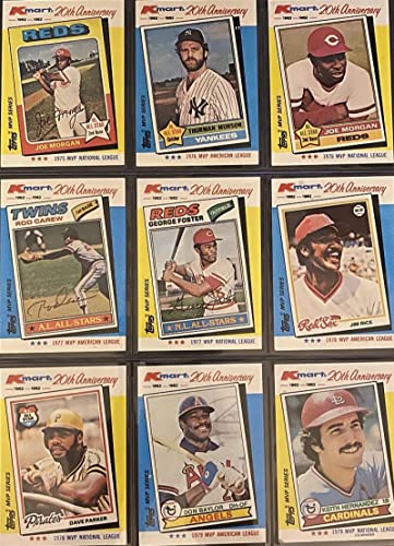 1982 Topps Kmart 20th Anniversary Baseball MVP Collector's Series Boxed Card Set (44 Cards)