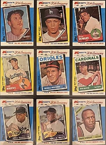 1982 Topps Kmart 20th Anniversary Baseball MVP Collector's Series Boxed Card Set (44 Cards)