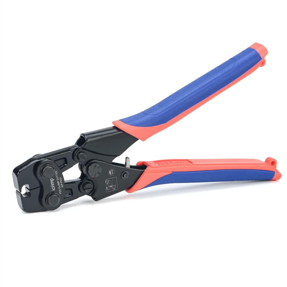 iCrimp ICP-PC01 PEX Cinch Clamp Removal Tool for Removing 3/8-in, 1/2-in, 3/4-in, 1-in ASTM F2098 Stainless Steel Pinch Clamps and up to 13mm Wide Ear Clamps, Hand Clamp Cutter