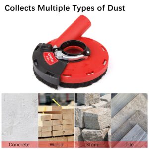 KIPSTAL Dust Shroud for Angle Grinder tool 4.5"/5"(115/125mm) Universal Dust Collector attachments and Diamond Cup Grinding Wheel 5-Inch X 1 PCS