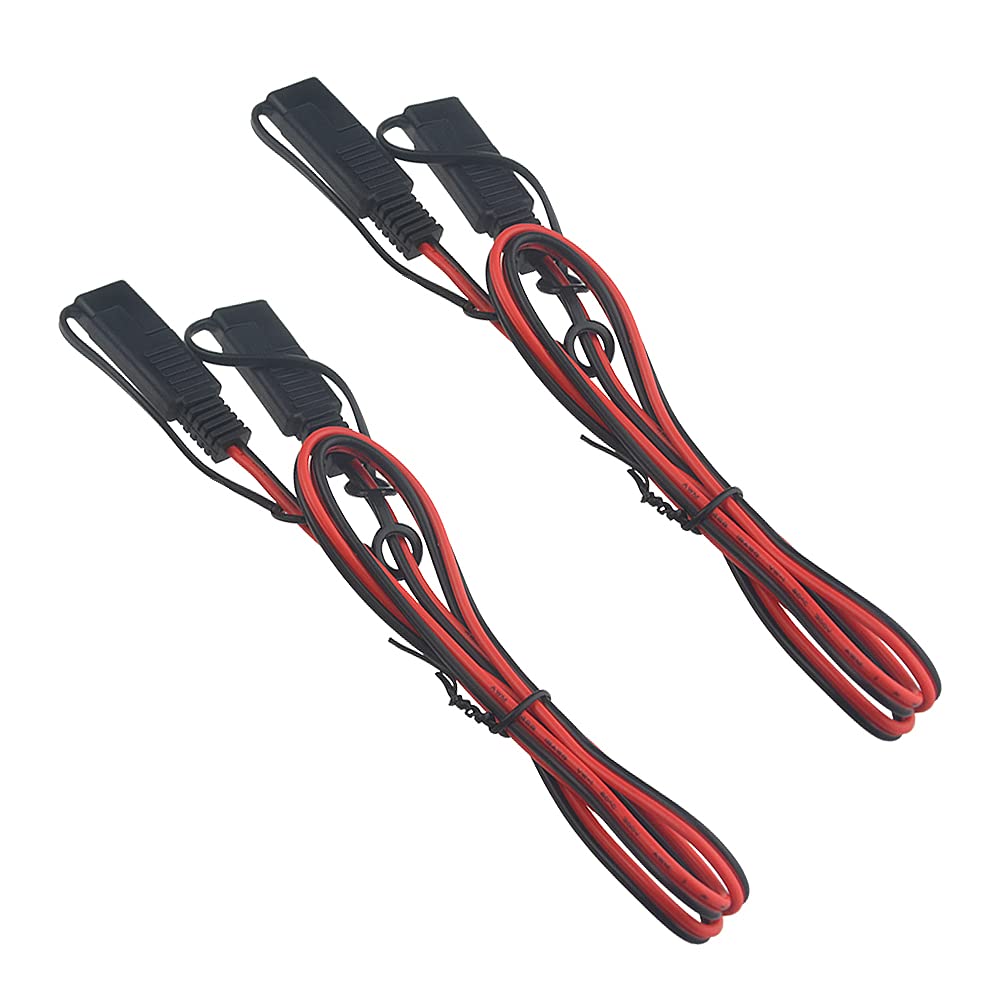 WMYCONGCONG 4 PCS SAE to SAE Extension Cable Quick Disconnect Wire Harness SAE Connector 3.28 Feet, 18 Gauge (3.28Ft)