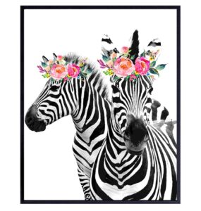 zebra wall decor - zebra wall art - wall decor for women - girls room wall decor - safari wall decor - cute girly room decorations - girls bedroom wall decor - nursery wall decor - baby wall decor