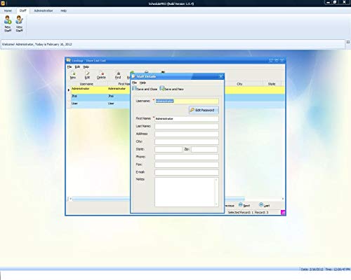 Staff Scheduling Professional Software; 100,000 Employees and Administrators, Staff Scheduling Calendar, PCs Only