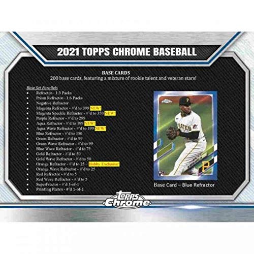 2021 Topps Chrome Baseball Hobby Box