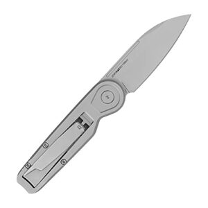 Kershaw Platform Sheepsfoot Pocket Knife, 2.75-in. Blade, Manual Nail Nick Opening, Slipjoint Lock (2090) Black