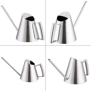 Watering Can for Indoor Plants, 400ML Small Watering Can Modern Style Stainless Steel Long Spout Watering Pot, Plant Waterer Watering Can Indoor Plants Flower, for Home Office Gardening Bonsai