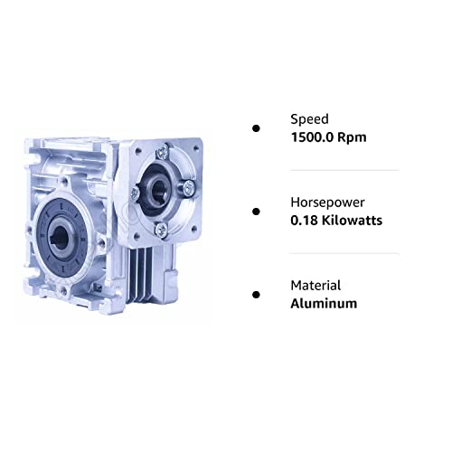 Worm Gear Gearbox NMRV-030 Speed Reducer Ratio 10 :1 for Stepper Motor