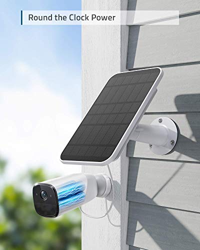 eufy Security Certified eufyCam Solar Panel, Compatible with eufyCam, Continuous Power Supply, 2.6W Solar Panel, IP65 Weatherproof (Renewed)