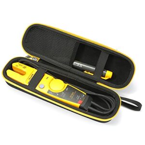 raiace hard carrying case for fluke t5-1000/t5-600/t6-1000/t6-600 electrical voltage, continuity and current tester - black