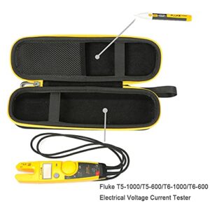 RAIACE Hard Carrying Case for Fluke T5-1000/T5-600/T6-1000/T6-600 Electrical Voltage, Continuity and Current Tester - Black