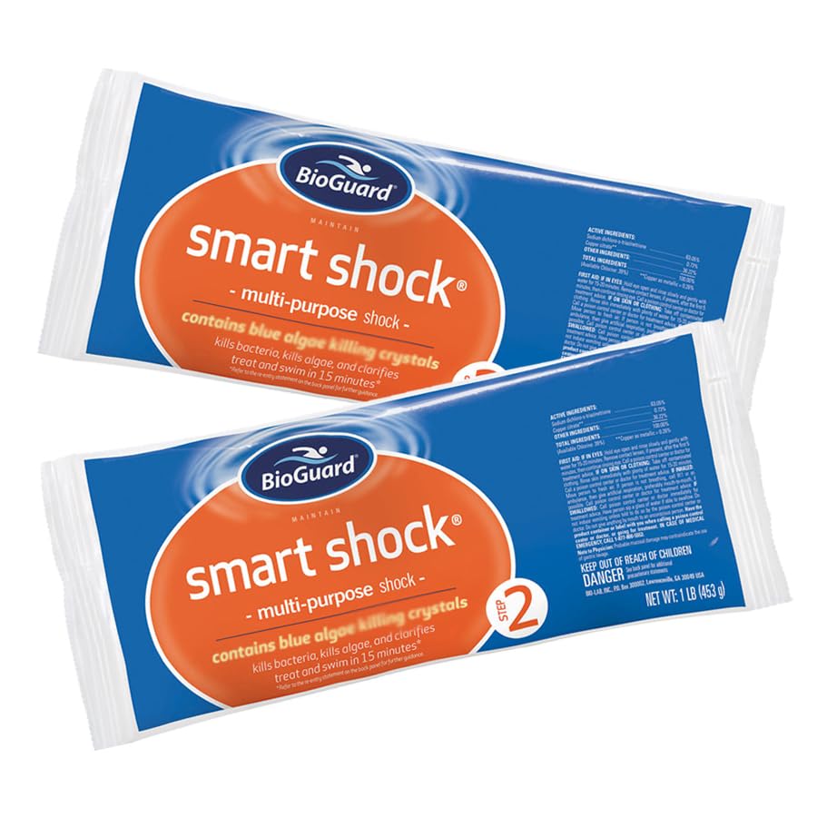 12 Pack BioGuard Smart Shock 1lb Granular Swimming Pool Oxidizer