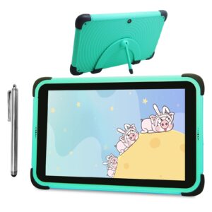 cwowdefu 8 hd kids pro tablet android 11 tablet pc 2023 new children's tablet 32gb kids learning tabletas touchscreen tablet for kids (green)