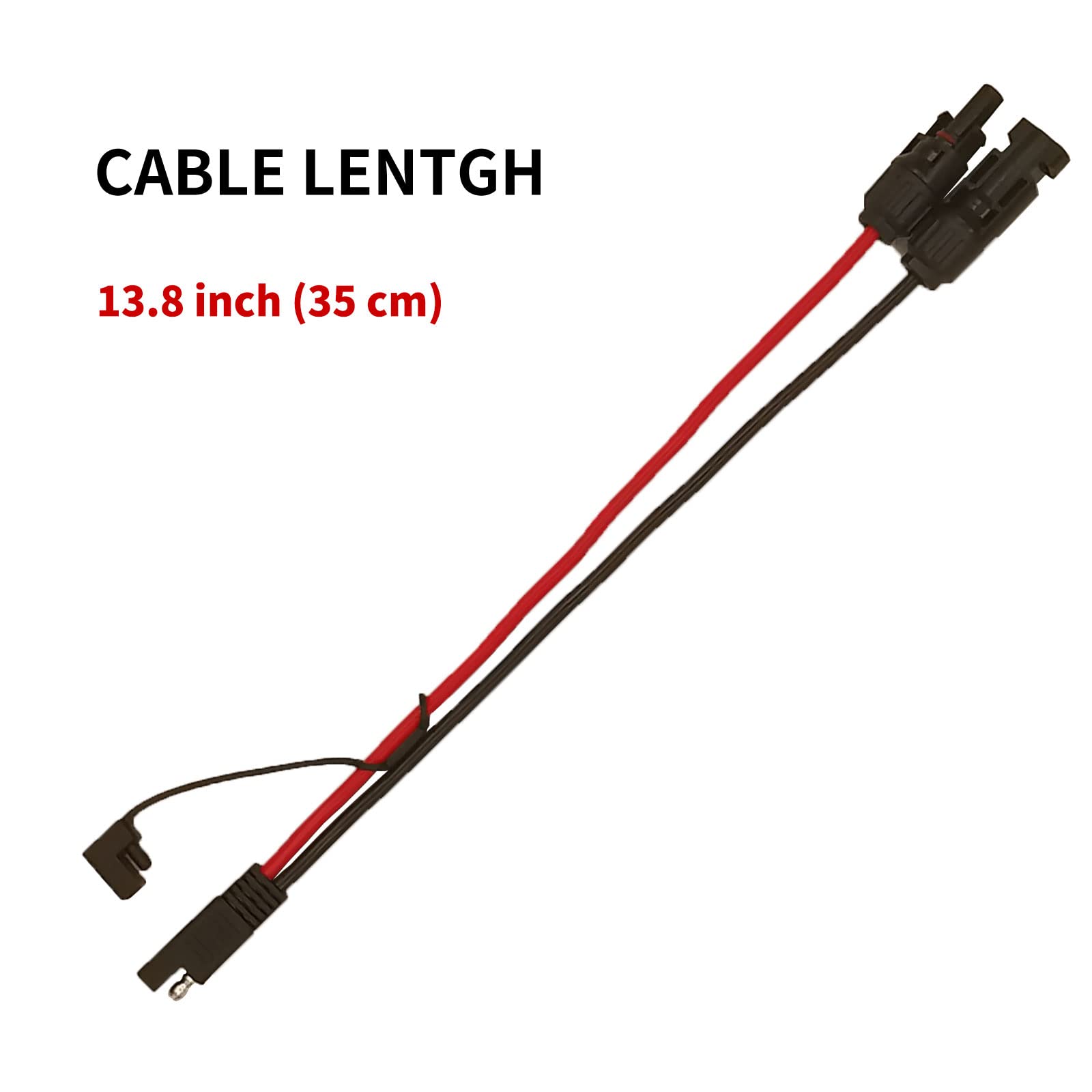 10 AWG SAE to Solar Panel Adapter, RV Solar Panel Connector Cable, Solar to SAE Connector Cable, with SAE Polarity Reverse Adapter Plug