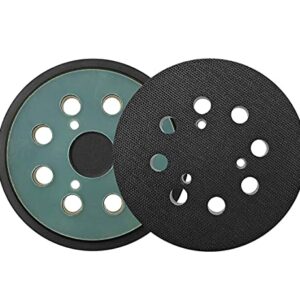 5 Inch 8 Hole Sander Hook and Loop Replacement Sanding pad Compatible with Porter Cable DeWalt Makita - Fits DW421/K, DW423/K & BO5010, BO5030K, BO5031K, BO5041K & 343/343k, 390/390K, 382 Orbit Sander