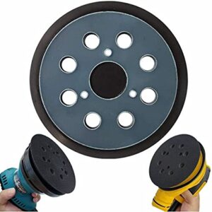 5 Inch 8 Hole Sander Hook and Loop Replacement Sanding pad Compatible with Porter Cable DeWalt Makita - Fits DW421/K, DW423/K & BO5010, BO5030K, BO5031K, BO5041K & 343/343k, 390/390K, 382 Orbit Sander