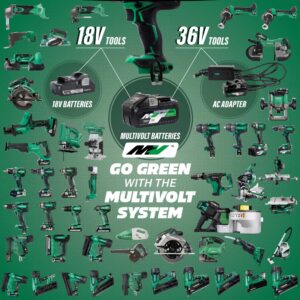 Metabo HPT 18V MultiVolt Hammer Drill and Triple Hammer Impact Driver Cordless Combo Kit | Lifetime Tool Warranty | KC18DBFL2C