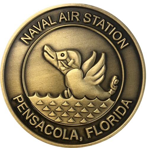 United States Navy USN Naval Air Station NAS Pensacola Florida Challenge Coin