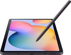 samsung galaxy tab s6 lite 10.4’’ (2000x1200) wifi tablet bundle, exynos 9610, 4gb ram, 64gb storage, bluetooth, front & rear camera, android 10, s pen, tablet cover, 128gb sd