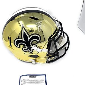 Drew Brees New Orleans Saints Signed Autograph RARE CHROME Full Size Speed Helmet Certified