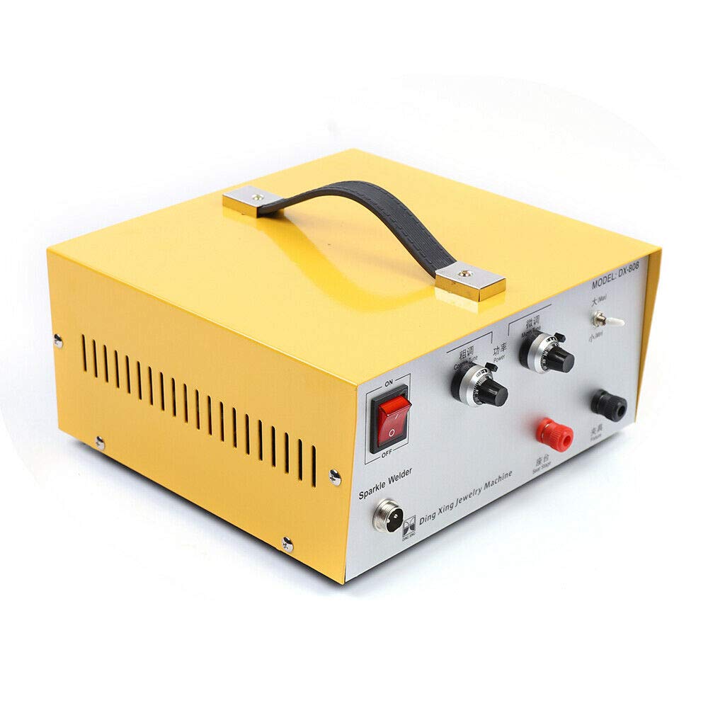 KPfaster Jewelry Spot Welding Machine, 110V 80A Spot Welder with Foot Pedal for Jewelry Gold Silver Platinum