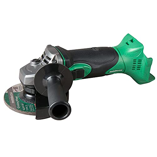 Metabo HPT 18V MultiVolt 4-1/2-Inch Cordless Angle Grinder | Slide Switch w/Lock-On | Tool Only - No Battery | Lifetime Tool Warranty | G18DSL2Q4