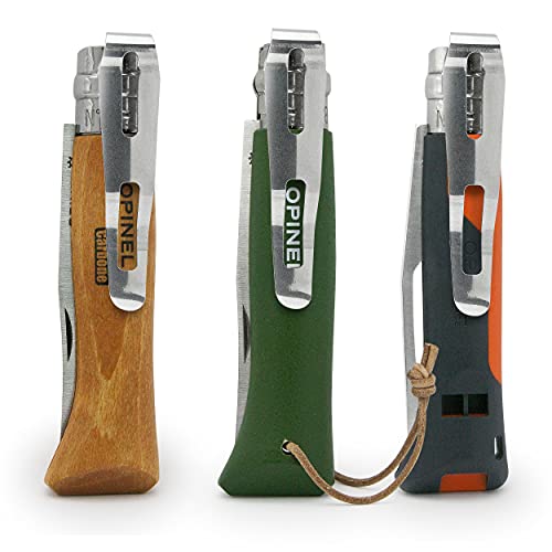 O-Clip Deep Carry Pocket Clip Compatible with Opinel® No8 and Slim Knives