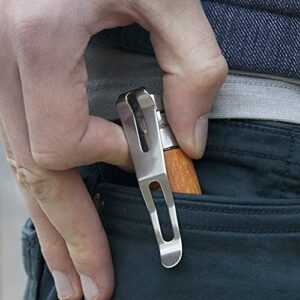 O-Clip Deep Carry Pocket Clip Compatible with Opinel® No8 and Slim Knives