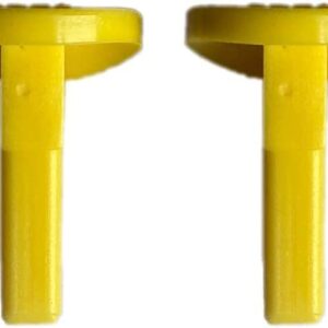 Yellow Safety Switch Key Compatible with Craftsman Radial Arm Jointer Band Drill Sears Table Saw, Sander, Band Saw, Drill Press Parts- Oval (5pcs-pack)