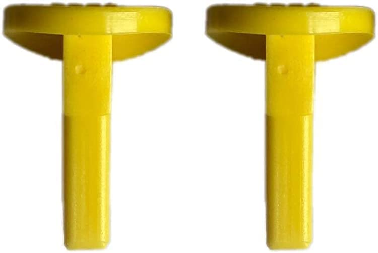 Yellow Safety Switch Key Compatible with Craftsman Radial Arm Jointer Band Drill Sears Table Saw, Sander, Band Saw, Drill Press Parts- Oval (5pcs-pack)