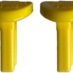 Yellow Safety Switch Key Compatible with Craftsman Radial Arm Jointer Band Drill Sears Table Saw, Sander, Band Saw, Drill Press Parts- Oval (5pcs-pack)