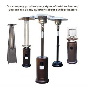 Natural Gas Patio Heater,Outdoor Heater For Natural Gas Adjustable Height, Between 140-200cm(55-78in),Includes 12 Ft-Long Natural Gas Hose,Passed cETL Certification,This Allows You To Have A P