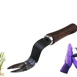 BDDMYAA Weed Puller,Hand Weeder Tool,Garden Lawn Farmland Transplant Gardening Bonsai Tools (with Garden Gloves)