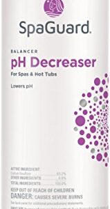 SpaGuard Chemical Balancer Maintenance Kit with Test Strips - Contains Spa Alkalinity Increaser, Calcium Increaser, pH Increaser, pH Decreaser, Scum Absorber, Test Strips & Hot Tub Care Log Book