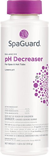 SpaGuard Chemical Balancer Maintenance Kit with Test Strips - Contains Spa Alkalinity Increaser, Calcium Increaser, pH Increaser, pH Decreaser, Scum Absorber, Test Strips & Hot Tub Care Log Book