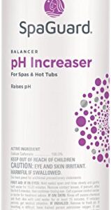 SpaGuard Chemical Balancer Maintenance Kit with Test Strips - Contains Spa Alkalinity Increaser, Calcium Increaser, pH Increaser, pH Decreaser, Scum Absorber, Test Strips & Hot Tub Care Log Book