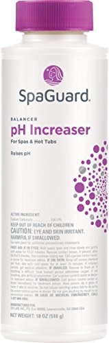 SpaGuard Chemical Balancer Maintenance Kit with Test Strips - Contains Spa Alkalinity Increaser, Calcium Increaser, pH Increaser, pH Decreaser, Scum Absorber, Test Strips & Hot Tub Care Log Book