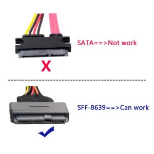 NFHK SFF-8639 NVME U.2 to NGFF M.2 M-Key PCIe SSD Case Enclosure for Mainboard Replace SSD 750 p3600 p3700…