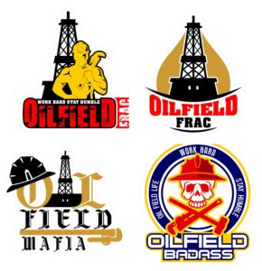 4 pcs set oilfield hard hat stickers and decals - proud usa oilfield, pipefitter, welder sticker for hardhat, helmet