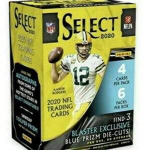 2020 Panini Select Football 6-Pack Blaster Box (Tri-Color Prizms) NFL Trading Cards