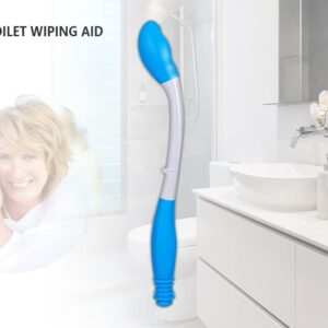 Foldable Long Reach Comfort Wiper - Bottom Wiping Aid - Butt Wiper Self Wipe Assist Toilet Aids Wand - Ideal Daily Living Bathroom Aid for Limited Mobility