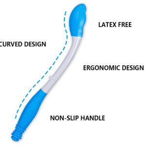 Foldable Long Reach Comfort Wiper - Bottom Wiping Aid - Butt Wiper Self Wipe Assist Toilet Aids Wand - Ideal Daily Living Bathroom Aid for Limited Mobility