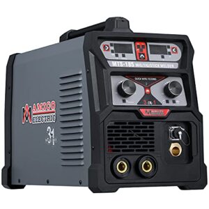 AMICO MTS-185, 185 Amp MIG/MAG/Lift-TIG/Stick Arc DC Welder, 3-in-1 Multifunction, Spool Gun Weld Aluminum-SPG15180