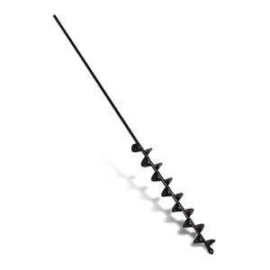 32" x 2" extended length garden auger drill bit for planting bulb & bedding plant auger 100% solid barrel-no need to squat post hole digger for 3/8" hex drive drill- earth auger bulb planter tool