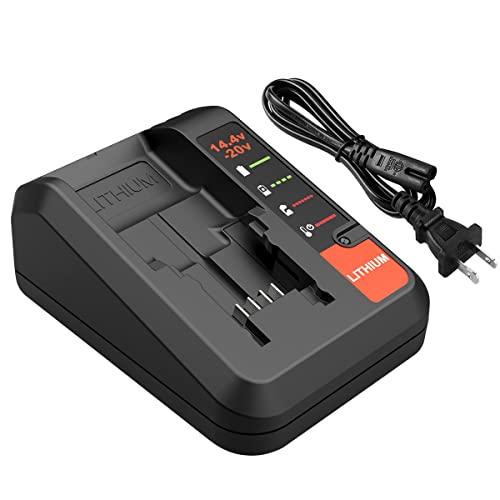 Energup Charger for Black and Decker 20V Lithium Battery LBXR20 LBXR2030 LB2X4020 and Compatible with Porter-Cable 20V Lithium Battery PCC680L PCC681L PCC682L PCC685L PCC685LP