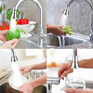 RAFSON Kitchen Faucet Sprayer Head Attachment 360° Rotatable Soild Brass Moveable Kitchen Tap Head High Pressure Faucet Booster Easy to Wash Dishes Wash Vegetables and Wash Fruits