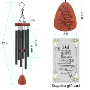 Memorial Wind Chimes Sympathy Gifts for Loss of Father Dad Large Angel Windchimes Outside Outdoor Garden Condolence Dad