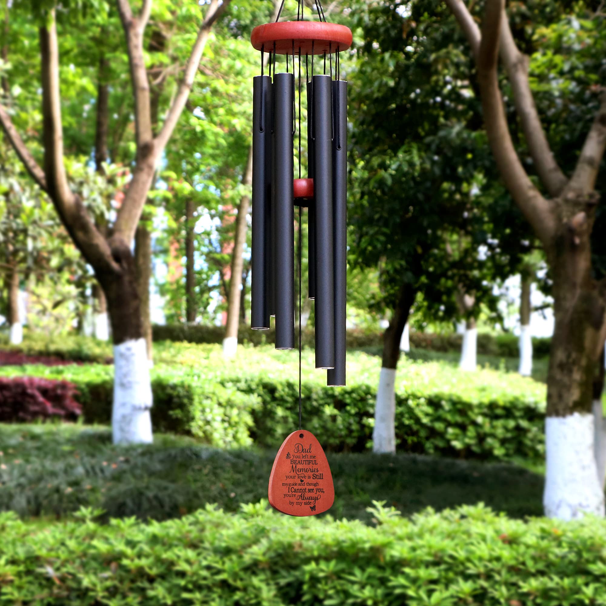 Memorial Wind Chimes Sympathy Gifts for Loss of Father Dad Large Angel Windchimes Outside Outdoor Garden Condolence Dad