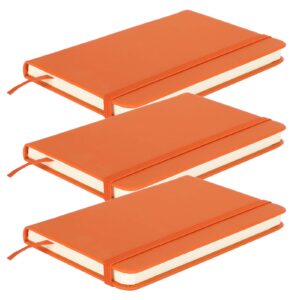 vingvo notebook, eye protection hardcover notepad environmentally friendly ink paper for diary for gratitude diary for writing for office notes(orange)