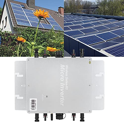 Solar Grid Tie Inverter, 1600W Micro Inverter Solar Grid Tie System, Solar Photovoltaic Power System Power Inverter, Automatic Identification & IP65 Waterproof